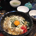 島田屋 - 石焼チーズビビンバ、スープ付き
