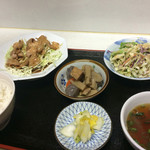 一楽天 - ホルモン定食860円