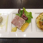 AU GAMIN DE TOKIO table - 前菜３種盛り