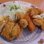 フライ工房 妙樹 - 季節ご膳のフライ盛り合わせ