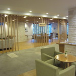 ウェルカムドリンクコーナー。