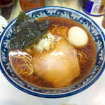 ラーメン丸仙 - 支那そば（￥650＋味玉￥100）。スープから、鳥の香りが立ち上る