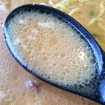 らーめん桜寿 - 【2015年03月】Dセットの特製味噌らーめんのスープアップ。