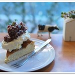 ベイクドチーズケーキ with 大納言あずき