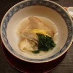 麻布十番 ふくだ - 海老芋唐揚げおろし餡