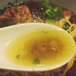 雨は、やさしく - 白肝ペーストを溶いたスープ