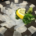 穴子料理と地酒 浅草 川井 - アナゴの刺身
