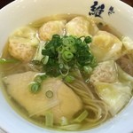 麺や 維新 - ワンタン柚子塩らぁ麺 ¥1000