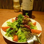鉄板焼き Oribe - 生野菜のサラダ15.12