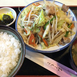 プランタン - 肉野菜炒め定食 ¥780