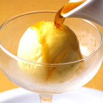 Vanilla ice cream with espresso