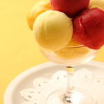 Assorted sherbet and Ice cream for one person (3 pieces)