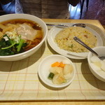 中華料理福臨門 - （１）2014.8月　ラーメンと炒飯セット