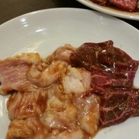 天壇  祇園本店 - ホルモン3種盛り。