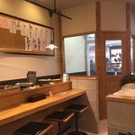 ra-memmarunishishouten - 店内　カウンター席