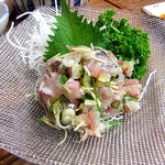 よし半 - アジのタタキ