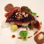 魚料理のアップ