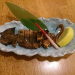 熟成うどん なかや - いかの丸干し＠熟成うどんなかや（2015年12月某日）