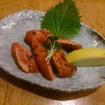 熟成うどん なかや - 炙り明太子＠熟成うどんなかや（2015年12月某日）