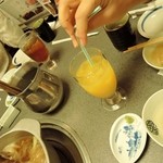 Kagono ya - ウーロン茶とオレンジジュース