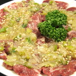 Green onion sesame skirt steak