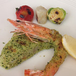 リストランテ　アニモフェリーチェ - まとうだいと天使の海老の香草パン粉焼き