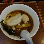 むつみ屋 - 醤油ラーメンハーフサイズと玉子