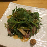 串焼き GoZZo - 鯵と春菊のサラダ