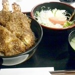ヨーロッパ軒 - ジャンボエビ丼セット￥1630（税込）