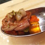 SALONE 2007 - 2016.1.  ristretto/ 味覚の濃縮 仔羊・サフラン・パプリカ・オレガノ