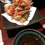 一三屋 - 紅しょうがと玉ねぎのかき揚げ♪