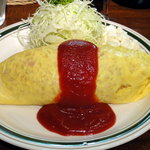 洋食エリーゼ - 夜限定オムライス（820円）大盛（150円）