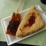 定義とうふ店 - 三角油揚げと豆腐田楽（一回目）