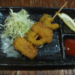 沖縄料理 サスケ - ゴーヤとポークの串カツ２５０円