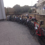 自転車はこんな感じに縦列駐車