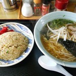味のさつま - スダチラーメン焼飯セット９５０円