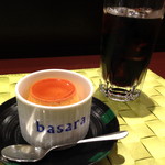 日本料理 大坂ばさら - 自家製プリン to 珍しくこの日はアイスコーヒーを。