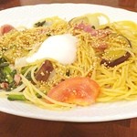 星乃珈琲店 - 皆様こんにちは。
            しょうゆ味のパスタ
            いただきました。