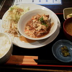 とことこ - 豚バラカツの玉子つゆかけ定食680円（税込）