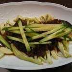 中国家庭料理 神洲之華 - 牛脛肉と蒸し茄子のガーリックソース