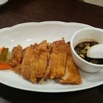 中国家庭料理 神洲之華 - 鶏股肉のピリ辛黒酢ソース