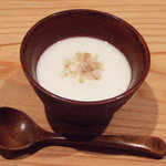 そばの実 一閑人 - 峰岡豆腐(牛乳プリン)