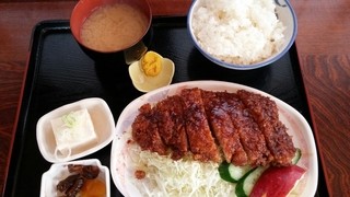 味処 東 - ソースカツ定食　880円