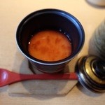 鮨し人 - 茶碗蒸し　富山のおいしい水と梅干だけで