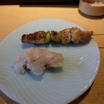 鮨し人 - ノドグロ焼きとバイ貝