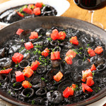 Squid ink paella Arroz Negro