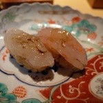 鮨し人 - 甘えびと白えびの昆布締め
                                