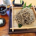極粗挽き寒さらし熟成のもり蕎麦