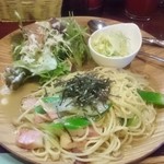 GotZA - きのことベーコンの和風パスタ