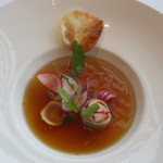 アジュール フォーティーファイブ - 温かい見事なスープになりました。